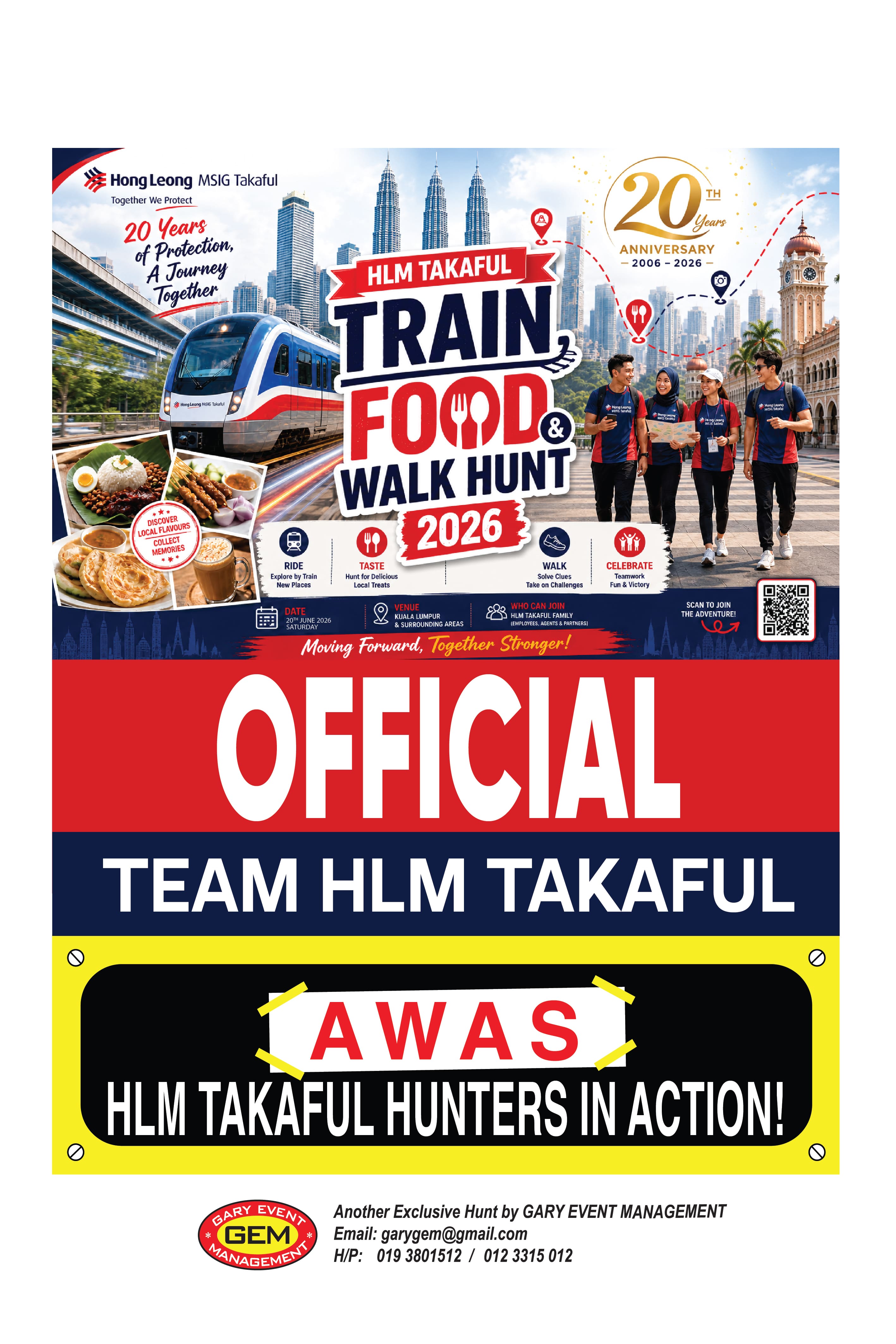 HLM Takaful Train Food and Walk Hunt 2026